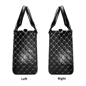 45 Dgr Black Logo & Black Screen Multiple Sizes Upgraded Luxury Women PU Leather Handbag