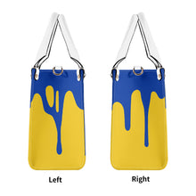 Load image into Gallery viewer, DRIP Blue CR Logo &amp; Gold  Multiple Sizes Upgraded Luxury Women PU Leather Handbag
