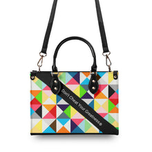 Load image into Gallery viewer, 45dgr DCYG White Logo &amp; Green,Orange,Yellow &amp; Multiple Sizes Upgraded Luxury Women PU Leather Handbag
