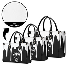 Load image into Gallery viewer, DCYG DRONE WEAR White. Logo Drip Women PU Leather Handbag
