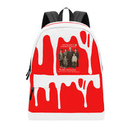 Ancestors+ Italian, Family,  White Logo, Drip & Red Cotton Backpack