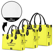 Load image into Gallery viewer, DCYG Black Red Bottoms &amp; Neon Yellow Multiple Sizes Upgraded Luxury Women PU Leather Handbag
