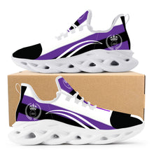 Load image into Gallery viewer, Royal 38 DDZ White Logo &amp; Purple, Black White Control Sneaker - White
