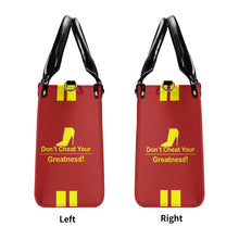 Load image into Gallery viewer, DCYG Yellow Red Bottoms &amp; Red Multiple Sizes Upgraded Luxury Women PU Leather Handbag
