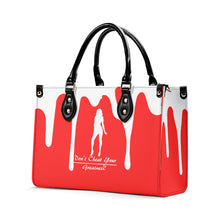 Load image into Gallery viewer, DRIP SF White Logo &amp; Red Multiple Sizes Upgraded Luxury Women PU Leather Handbag
