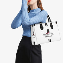 Load image into Gallery viewer, DCYG Black Red Bottoms &amp; White Multiple Sizes Upgraded Luxury Women PU Leather Handbag
