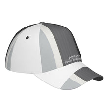 Load image into Gallery viewer, DCYG Grey, Light Grey, &amp; White S24 Curved Brim Baseball Cap (AOP)
