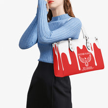 Load image into Gallery viewer, Ancestors Native,White Logo, Drip &amp; Red Multiple Sizes Upgraded Luxury Women PU Leather Handbag
