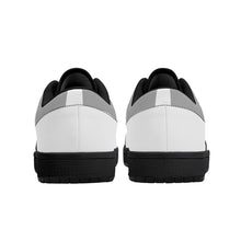 Load image into Gallery viewer, DCYG G4's Grey &amp; White, Black Sole Low-Top Leather Sneakers
