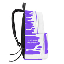 Load image into Gallery viewer, DCYG DRIP NX White &amp; Purple Cotton Backpack

