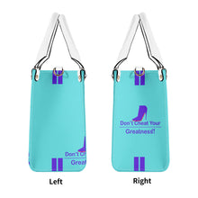 Load image into Gallery viewer, DCYG Purple Red Bottoms &amp; Light Blue Multiple Sizes Upgraded Luxury Women PU Leather Handbag
