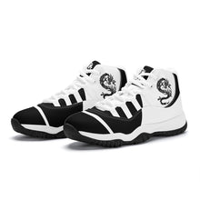 Load image into Gallery viewer, SWAN Black, White Logo &amp;  Black, White  High Top Air Retro Sneakers - White
