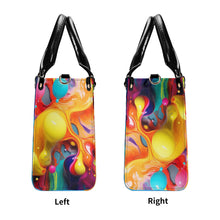 Load image into Gallery viewer, DCYG Black Logo &amp; Multi-Color Balloons Multiple Sizes Upgraded Luxury Women PU Leather Handbag
