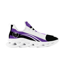 Load image into Gallery viewer, Royal 38 DDZ White Logo &amp; Purple, Black White Control Sneaker - White
