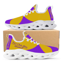 Load image into Gallery viewer, DCYG Purple &amp; Gold 2nd Edition B Flex Control Sneaker - White
