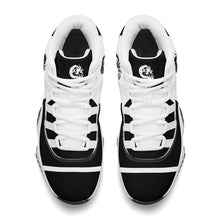 Load image into Gallery viewer, SWAN Black, White Logo &amp;  Black, White  High Top Air Retro Sneakers - White
