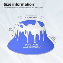 Load image into Gallery viewer, DCYG 24 DRIP  White &amp;  Blue Bucket Hat
