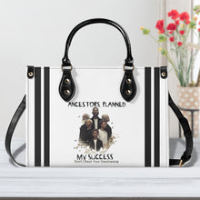 Load image into Gallery viewer, Ancestors+ Black Family, Black Logo &amp; Black Stripes, Pink Multiple Sizes Upgraded Luxury Women PU Leather Handbag
