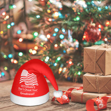 Load image into Gallery viewer, Veterans Adult Plush Christmas Hat
