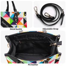 Load image into Gallery viewer, 45dgr DCYG White Logo &amp; Green,Orange,Yellow &amp; Multiple Sizes Upgraded Luxury Women PU Leather Handbag
