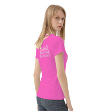 Load image into Gallery viewer, DCYG 24SX Baddies White Logo &amp; Pink Women's All-Over Print T shirt
