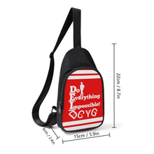 Load image into Gallery viewer, DEI ,DCYG White logo ,Stripes &amp; Red Chest Bag
