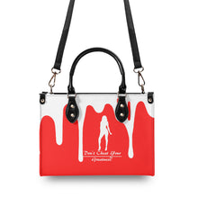 Load image into Gallery viewer, DRIP SF White Logo &amp; Red Multiple Sizes Upgraded Luxury Women PU Leather Handbag
