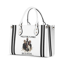 Load image into Gallery viewer, Ancestors+ Black Family, Black Logo &amp; Black Stripes, Pink Multiple Sizes Upgraded Luxury Women PU Leather Handbag
