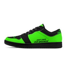 Load image into Gallery viewer, DCYG G4's Green &amp; Black  Black Sole Low-Top Leather Sneakers

