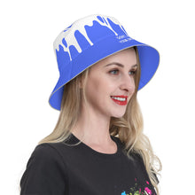 Load image into Gallery viewer, DCYG 24 DRIP  White &amp;  Blue Bucket Hat
