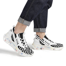 Load image into Gallery viewer, DON'T DX4 White Logo Black Stripes &amp; White Air Max React Sneakers - l

