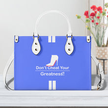 Load image into Gallery viewer, DCYG White Red Bottoms &amp; Royal Blue Multiple Sizes Upgraded Luxury Women PU Leather Handbag
