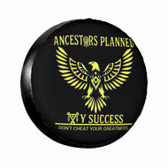 Ancestors Native , Yellow  & Black Tire cover