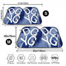 Load image into Gallery viewer, Denim DCYG White Logo  Car Windshield Sunshade (multi-size)
