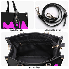 Load image into Gallery viewer, DRIP LO  Black Logo &amp; Pink Multiple Sizes Upgraded Luxury Women PU Leather Handbag
