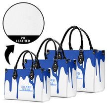 Load image into Gallery viewer, Ancestors  Korean,Blue Logo &amp;;Multiple Sizes Upgraded Luxury Women PU Leather Handbag

