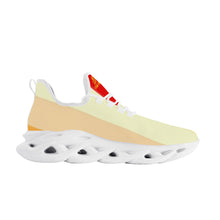 Load image into Gallery viewer, DCYG Get Racks Yellow ,Orange  &amp; Red 2nd Edition B Flex Control Sneaker - White Mens/Womens sizes 5-14
