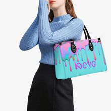 Load image into Gallery viewer, DRIP Pink,Turquoise &amp; Turquoise Multiple Sizes Upgraded Luxury Women PU Leather Handbag
