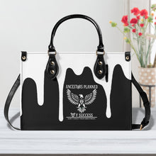 Load image into Gallery viewer, Native , White Logo, White Drip &amp; Black Multiple Sizes Upgraded Luxury Women PU Leather Handbag
