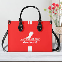 Load image into Gallery viewer, DCYG White Red Bottoms &amp; Red Multiple Sizes Upgraded Luxury Women PU Leather Handbag
