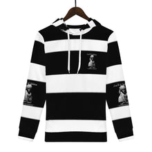 Load image into Gallery viewer, Ancestors Muslim, Male, White Logo , Black Stripe Men's All Over Print Hoodie
