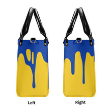 Load image into Gallery viewer, DRIP Blue CR Logo &amp; Gold  Multiple Sizes Upgraded Luxury Women PU Leather Handbag
