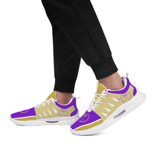 Load image into Gallery viewer, Royalty 24 Purple ,Gold Logo &amp; Stripes Unisex New Training Runing Shoes
