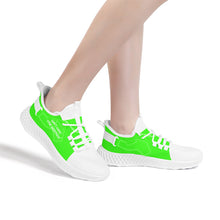 Load image into Gallery viewer, DCYG White &amp; Neon Green NP5 Mesh Knit Shoes .Mens up to size 11 only
