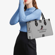 Load image into Gallery viewer, DCYG Black Red Bottoms &amp; Grey Multiple Sizes Upgraded Luxury Women PU Leather Handbag
