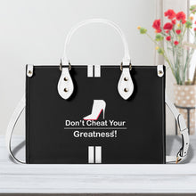 Load image into Gallery viewer, DCYG White Red Bottoms &amp; Black Multiple Sizes Upgraded Luxury Women PU Leather Handbag
