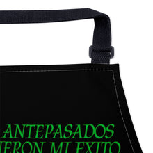 Load image into Gallery viewer, Ancestors Latino Green Logo &amp; Black Apron

