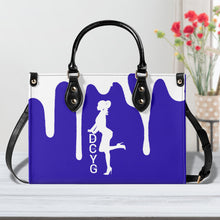 Load image into Gallery viewer, DRIP SF White Logo &amp; Purple Multiple Sizes Upgraded Luxury Women PU Leather Handbag
