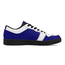 Load image into Gallery viewer, DCYG Blue &amp; White, Black Sole Low-Top Leather Sneakers
