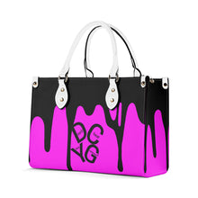 Load image into Gallery viewer, DRIP LO  Black Logo &amp; Pink Multiple Sizes Upgraded Luxury Women PU Leather Handbag
